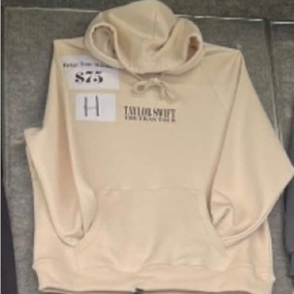 Taylor Swift Eras Tour Beige Hoodie